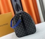 Louis Vuitton Damier Graphite Canvas Keepall Bandouliere 50 In Indigo Blue - Image 4