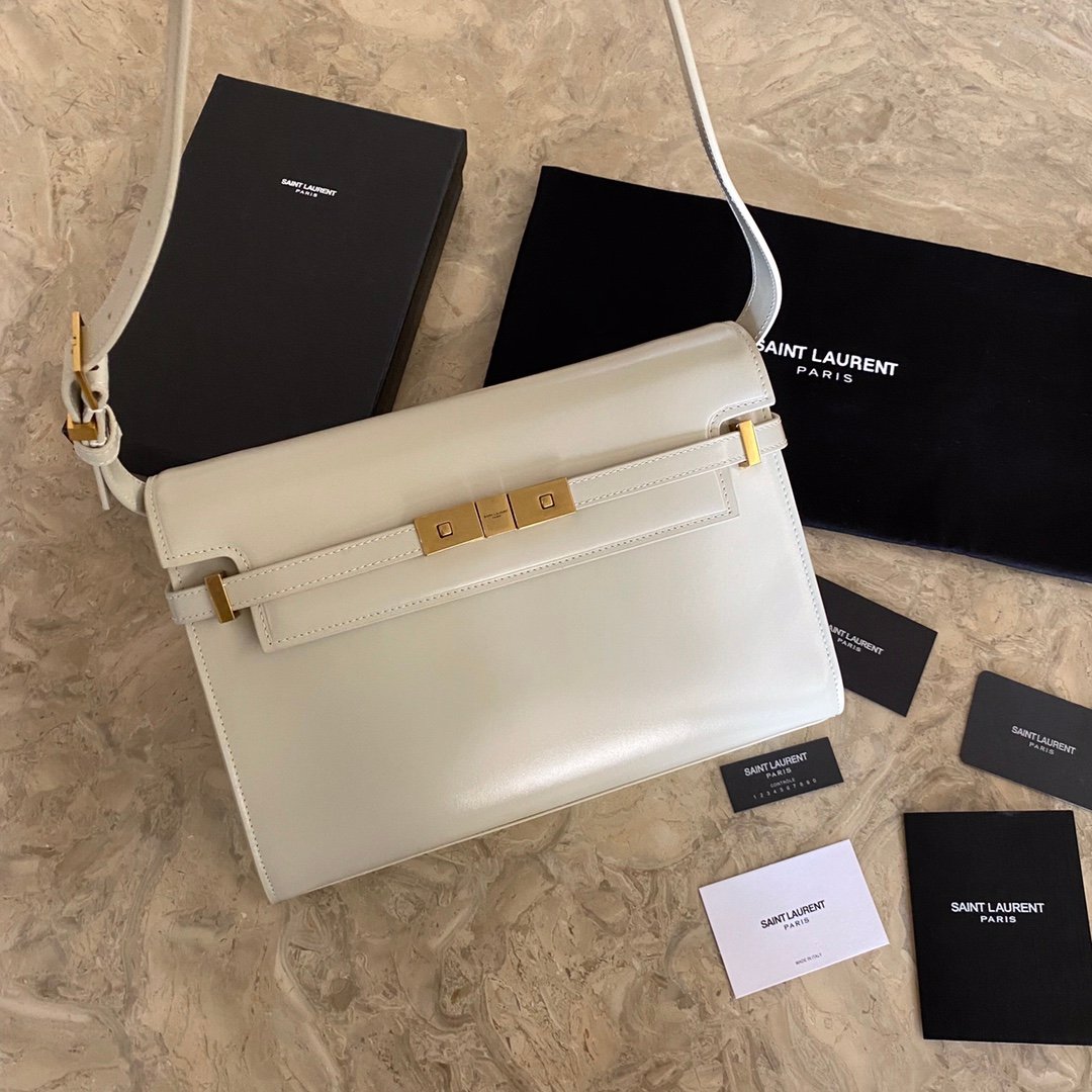 A5C46E8E-47D4-57C6-88B4-6332C40C8300.jpg MANHATTAN MEDIUM SHOPPING BAG IN BOX SAINT LAURENT LEATHER - Image 1
