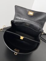 Knockoff Balenciaga Rodeo Mini Bag Black Crocodile Embossed Calfskin - Image 8
