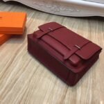 Ruby Fake Designer Hermes Steve Messenger Bag - Image 5