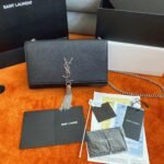 Saint Laurent Kate Medium Tassel Bag Noir - Image 6