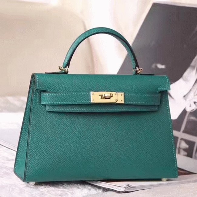 A6811EA0-F486-CDAC-D8C9-5E5D8BF152B6.jpg Malachite Epsom ReplicaLuxury Hermes Kelly 20cm Handbag - Image 1