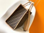 Top Quality Knockoff Fendi Sunshine Medium Tote Bag in Brown FF Jacquard Fabric - Image 3