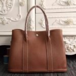 Brown Knockoff Hermes Garden Party 36cm Practical Canvas Tote