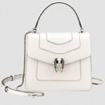 Fake Bvlgari Serpenti Forever Small Bag White Calfskin