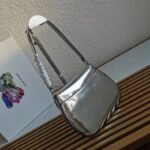 Silver Prada Cleo Flap Bag Knockoff - Image 2