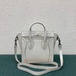 Celine Nano Luggage Tote Bag Replica in White - Image 6