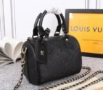 Louis Vuitton Monogram Empreinte Speedy BB Handbag In Black - Image 2