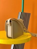 Replica Saint Laurent Small Solferino Bag Beige Calfskin - Image 8