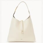 Top Quality Replica Chloe Marcie Hobo Bag in White Grained Leather