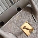 Grey High Quality Fake Hermes Birkin 30cm Purse - Image 4