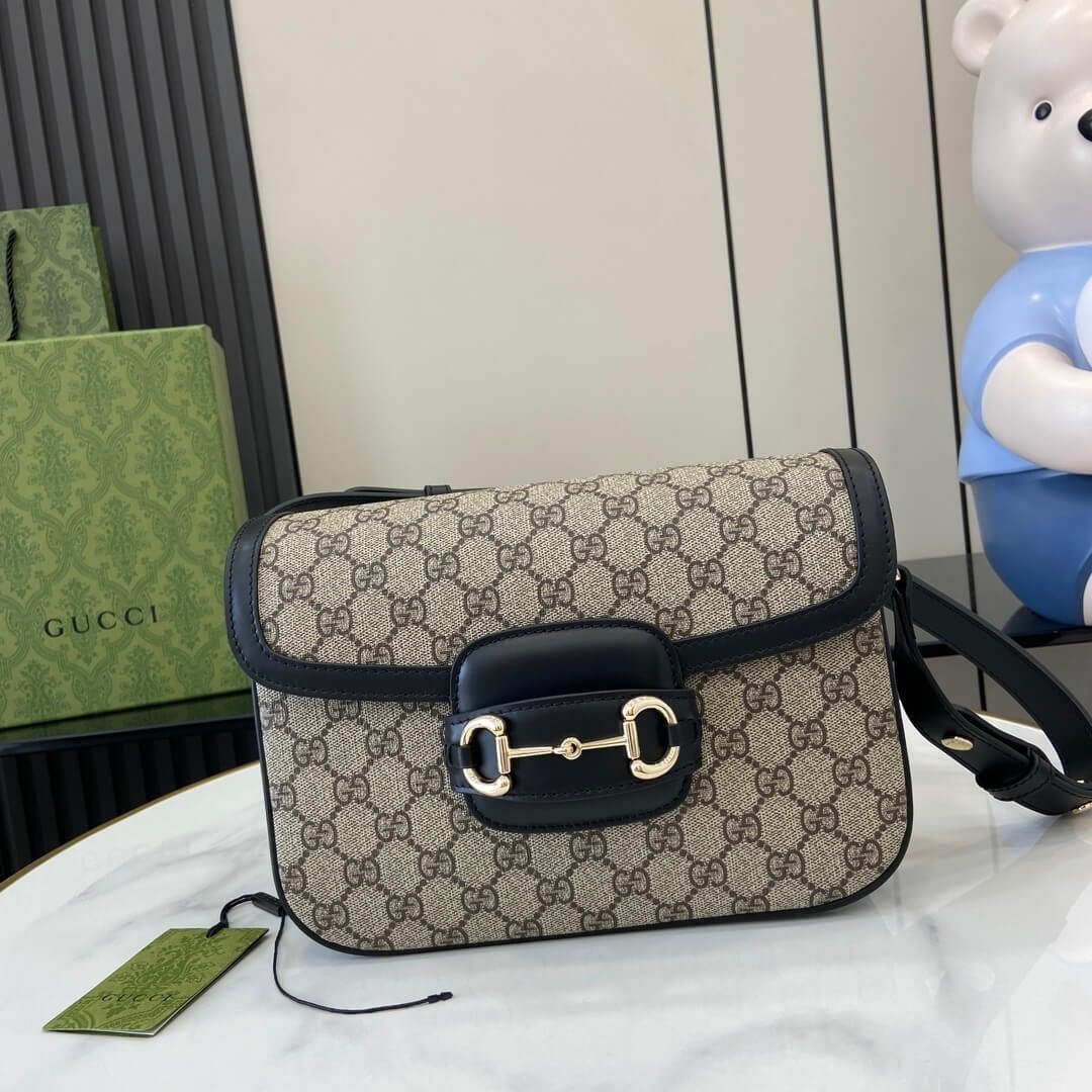A878D4D4-4B59-70BF-AD92-0DEB6DDD743E.jpg Gucci Horsebit 1955 Soft small shoulder bag - Image 1