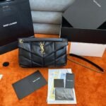 Replica Saint Laurent Puffer Small Chain Bag Black Lambskin - Image 9
