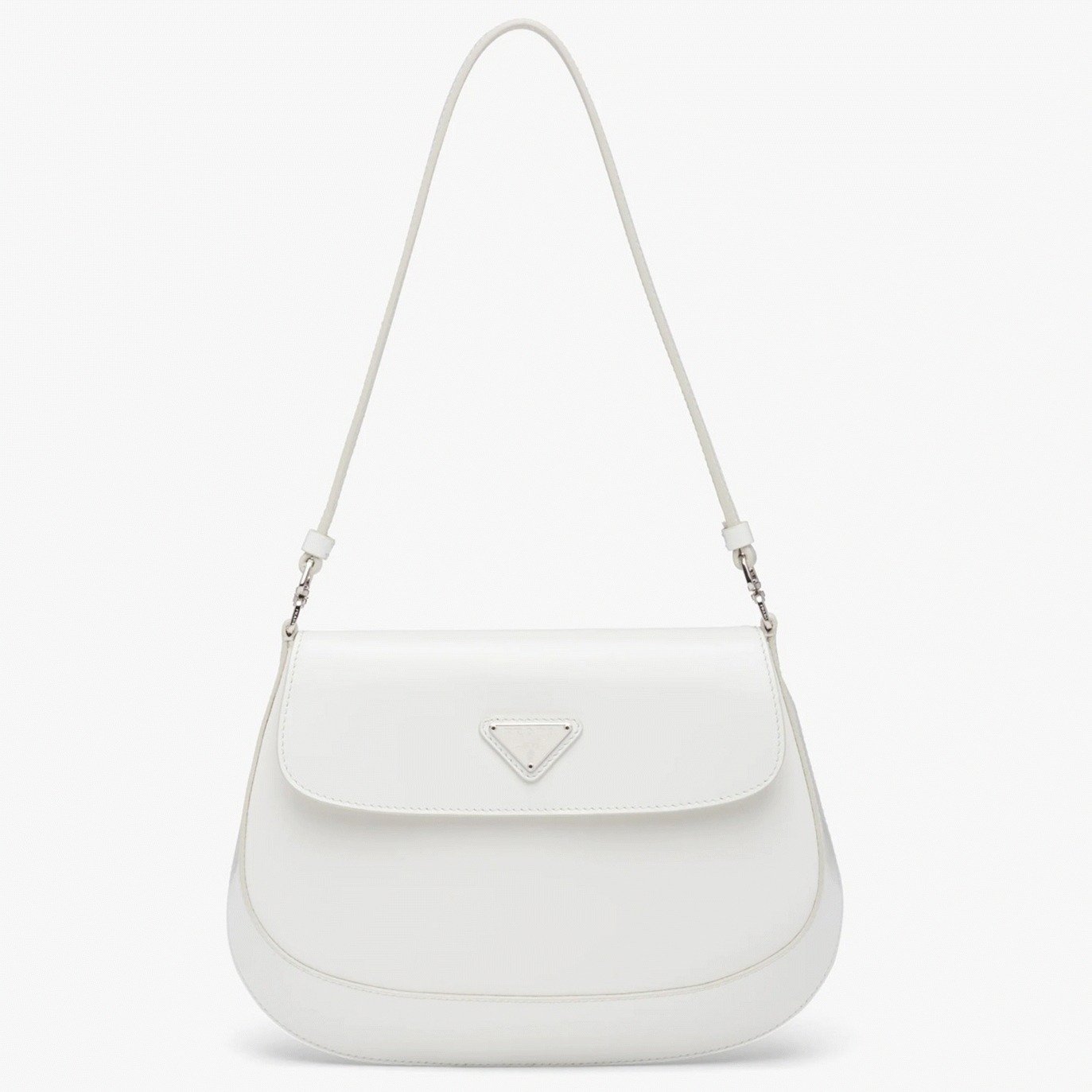A8D84908-BF5A-0152-E6BA-7574D1C1F5E0.jpg White Prada Cleo Flap Bag Replica - Image 1