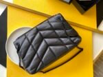 PUFFER MEDIUM CHAIN BAG IN DENIM AND SMOOTH LEATHER - Image 2