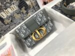 Dior 30 Montaigne Box Bag Fake in Gray Dior Oblique Jacquard - Image 5