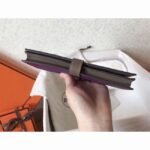 Ultraviolet Taupe Knockoff Hermes Bearn Wallet - Image 4
