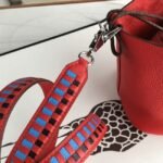 Red fake Hermes Picotin Lock 18cm handbag with braided handles - Image 3