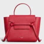 Celine Belt Nano Bag Knockoff in Red