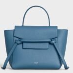 Celine Belt Nano Bag Replica in Slate Blue