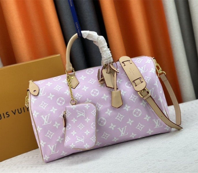 A9A1C54B-2F09-6871-839A-4FB39DBAA5D7.jpg Louis Vuitton Speedy P9 Bandouliere 40 Bag In Hot Pink - Image 1