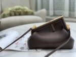 Top Quality Knockoff Fendi First Medium Bag In Dark Brown Nappa Leather - Image 2