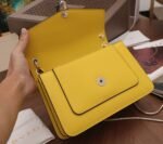 Replica Bvlgari Serpenti Forever Medium Shoulder Bag Yellow Calfskin - Image 7