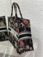 Dior Large Book Tote Bag Faux in Black Jardin Botanique Embroidery - Image 4