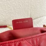 Dior Caro Small Bag Faux in Red - Image 4