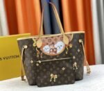 Louis Vuitton Monogram Canvas Neverfull MM Tote With Puppies - Image 2
