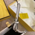 Top Quality Replica Fendi Mini Sunshine Shopper Bag In White Leather - Image 5