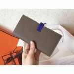 Taupe Electric Blue Epsom Replica Hermes Bearn Wallet - Image 3