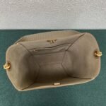 Top Quality Fake Celine Sangle Bucket Bag In Taupe Grained Calfskin - Image 4