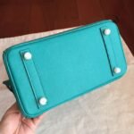 Blue Paon Hermes Birkin 25cm High-End Replica - Image 6