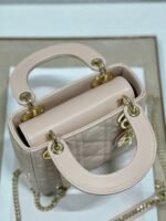 Dior Lady Dior Mini Bag Replica in Powder - Image 9