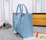 Louis Vuitton Monogram Empreinte Leather Onthego MM Bag In Summer Blue - Image 3