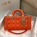 Dior Lady D-Joy Medium Bag Replica in Orange - Image 11