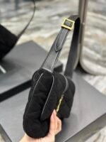 LE 57 HOBO BAG IN QUILTED LAQUERED CANVAS AND LEATHER - Image 9