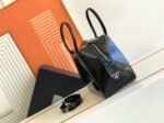 Prada Supernova Small Top Handle Bag Replica in Black Brushed - Image 8