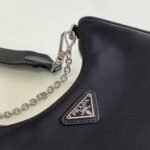 Prada Re-Edition Shoulder Bag Fake in Black - Image 9