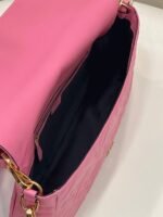 Top Quality Knockoff Fendi Large Baguette Bag In Pink FF - Image 8