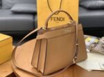 Top Quality Fake Fendi Peekaboo ISeeU Medium Bag In Beige Calfskin - Image 3