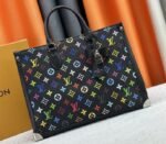 Louis Vuitton X TM Multicolored Onthego MM In Black