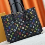 Louis Vuitton X TM Multicolored Onthego MM In Black