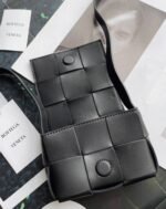 Top Quality Replica Bottega Veneta Candy Cassette Bag In Black - Image 8
