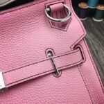 Pink fake luxury Hermes Jypsiere 31cm handbag - Image 4