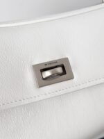 Balenciaga White Rodeo Crocodile Embossed Calfskin Replica Large Bag - Image 7