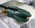 Dior Saddle Bag Faux in Green Grained Calfskin - Image 6