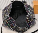 LV X TM Multicolored Keepall Bandouliere 50 In Black - Image 3
