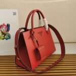 Prada Monochrome Medium Bag Replica in Red - Image 6